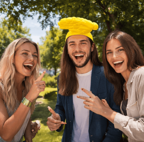 HAND SHADE HAT-The Funniest Way to Block the Sun
