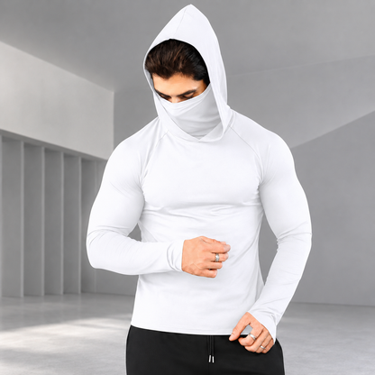 🛡️ 3-in-1 Integrated Hooded Sun Shirt with Face Cover 🚴‍♂️