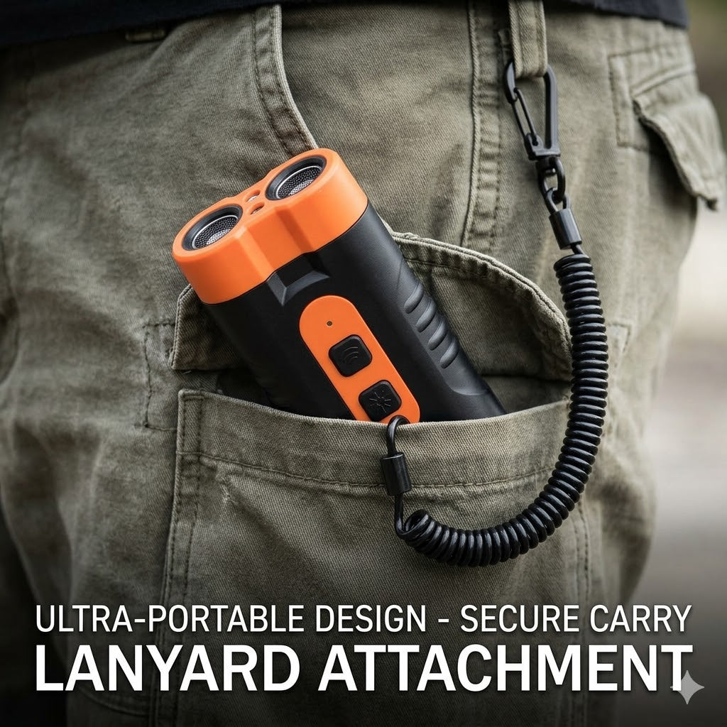 Dog Bark Deterrent with LED Flashlight and High-Definition Display