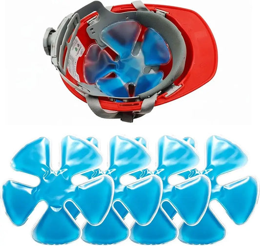 🧊 Cooling Gel Hard Hat Insert – ❄️ Up to 4 Hours of Cooling Relief – Reusable, Leakproof, Fits Most Helmets & Caps for Hot Outdoor Work