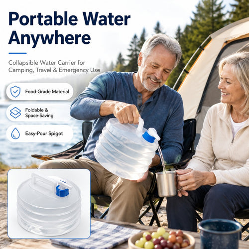 🔥 Last Day 49% OFF - Collapsible Polyethylene Water Carrier Container with Leakproof Spigot