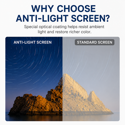 🚀 100" 4K Projector Screen | Anti-Light Foldable Home Theater Cinema Display 🎬