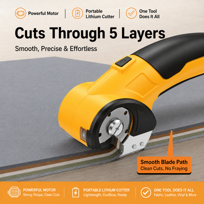 ✂️ Effortless Rechargeable Power Scissors & Rotary Cutter 🔋