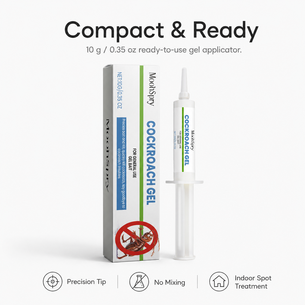 🏷️ 50% OFF TODAY 🚫🪳 Max Force Roach Killer Gel Bait • Professional Nest Elimination Syringe