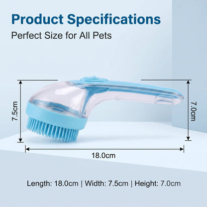 🔥Pet Bath Brush with Shampoo Dispenser for Dogs & Cats