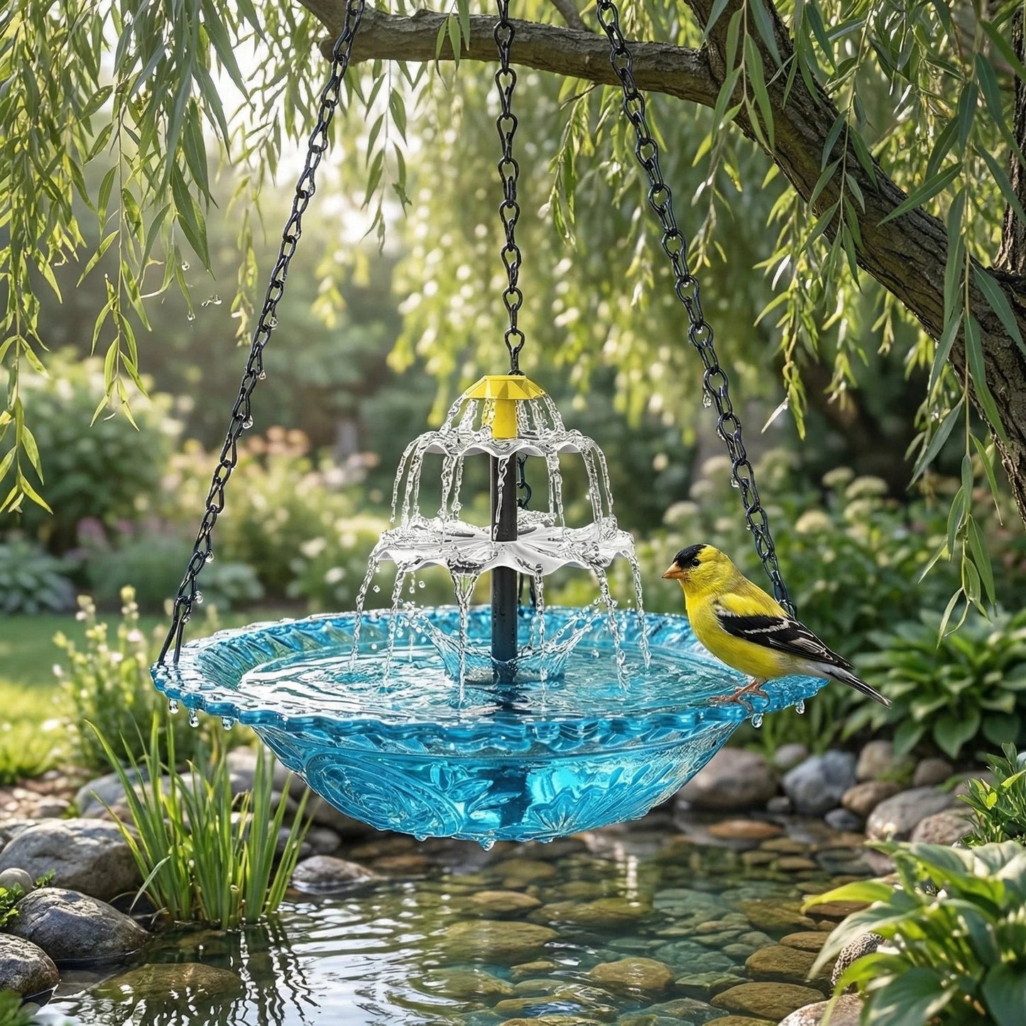 🐦 49% OFF Today – Solar Hanging Bird Bath Fountain | Attract Birds & Create a Peaceful Garden Oasis 🐦💦