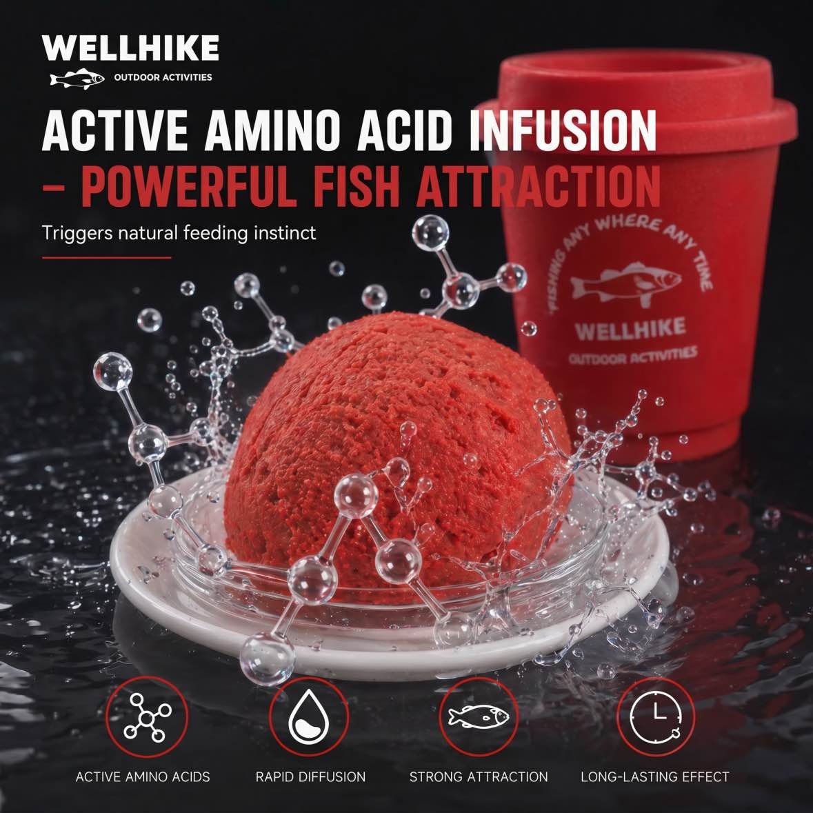 Revolutionary Fish Attractant Bait – High-Performance Cup-Packed Fishing Lure