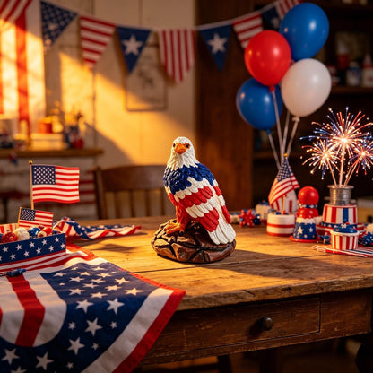 ⚡️Independence Day 49% OFF- 🦅U.S. 250th Eagle Stained Glass Table Lamp