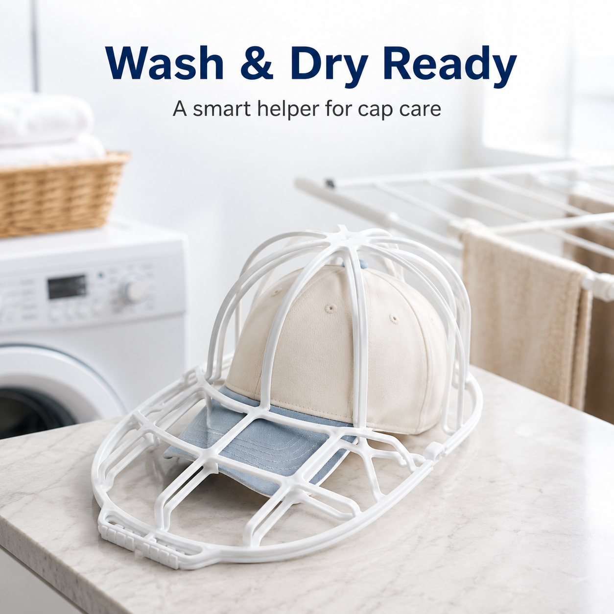 Cap Washer for Baseball Caps – New Model with Anti-Deformation Support Frame and Care Bag