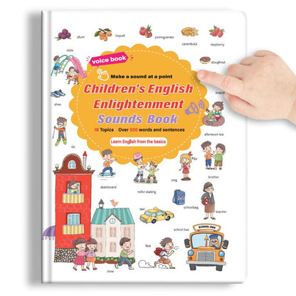 📚 500-Word Audio Learning Book for Toddlers – Tap & Master Vocabulary Across 18 Everyday Topics! 🎧✨