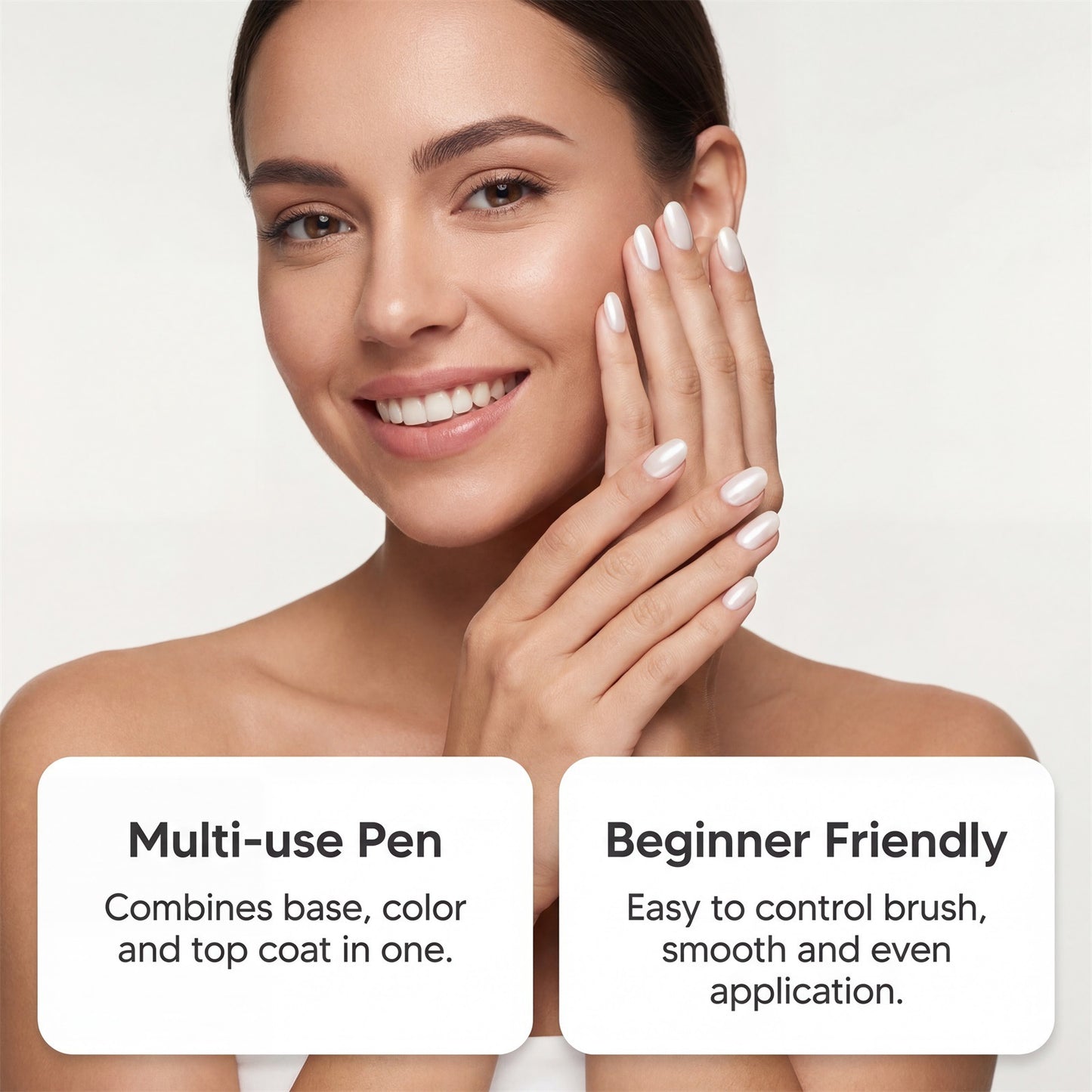💅 3-in-1 Gel Polish Pen – ✨ Base + Color + Top Coat All-in-One – Easy Apply, UV/LED Cured, Nourishing Formula with Castor Oil & Vitamin E