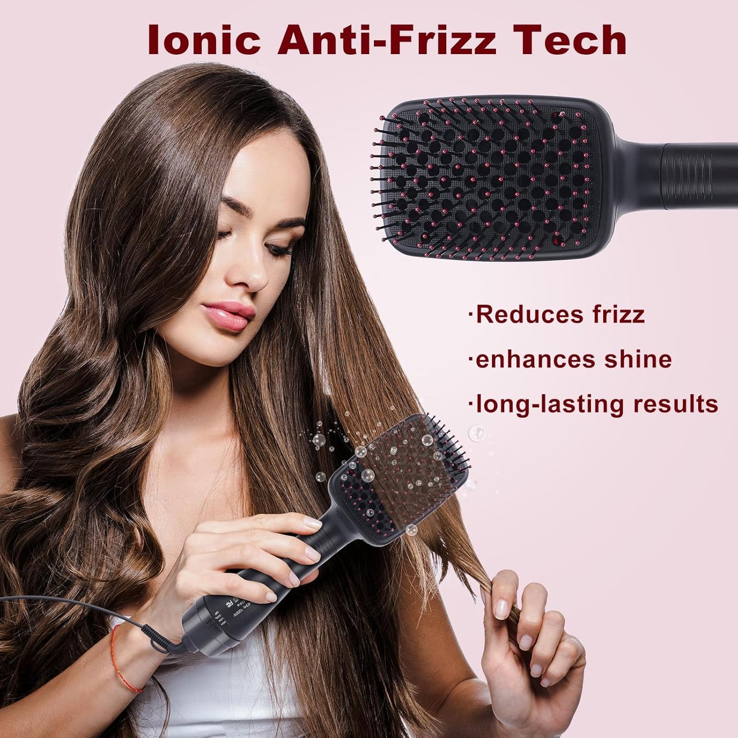 1 Step Ionic Hair Straightener and Dryer Brush