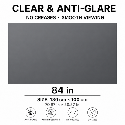 🚀 100" 4K Projector Screen | Anti-Light Foldable Home Theater Cinema Display 🎬