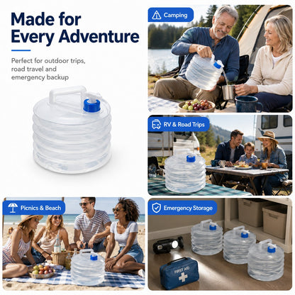 🔥 Last Day 49% OFF - Collapsible Polyethylene Water Carrier Container with Leakproof Spigot