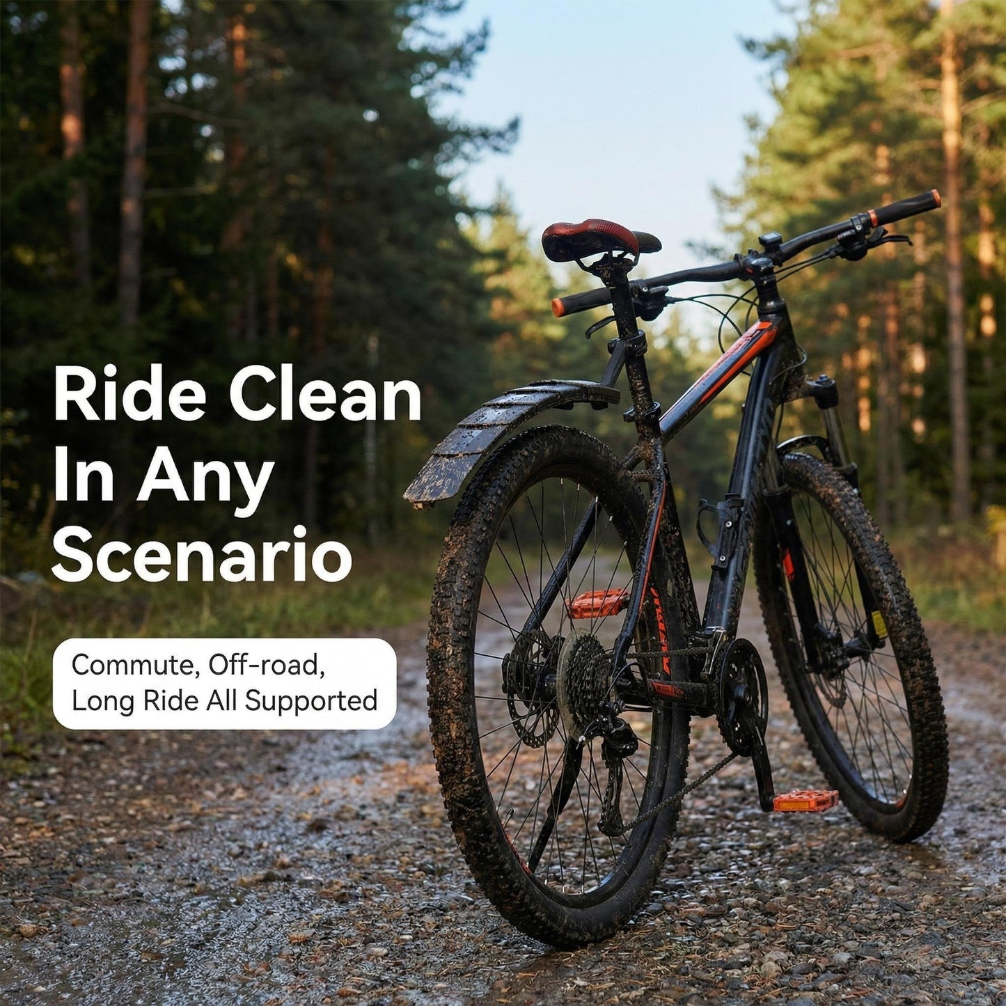 Retractable Foldable Bicycle Fender