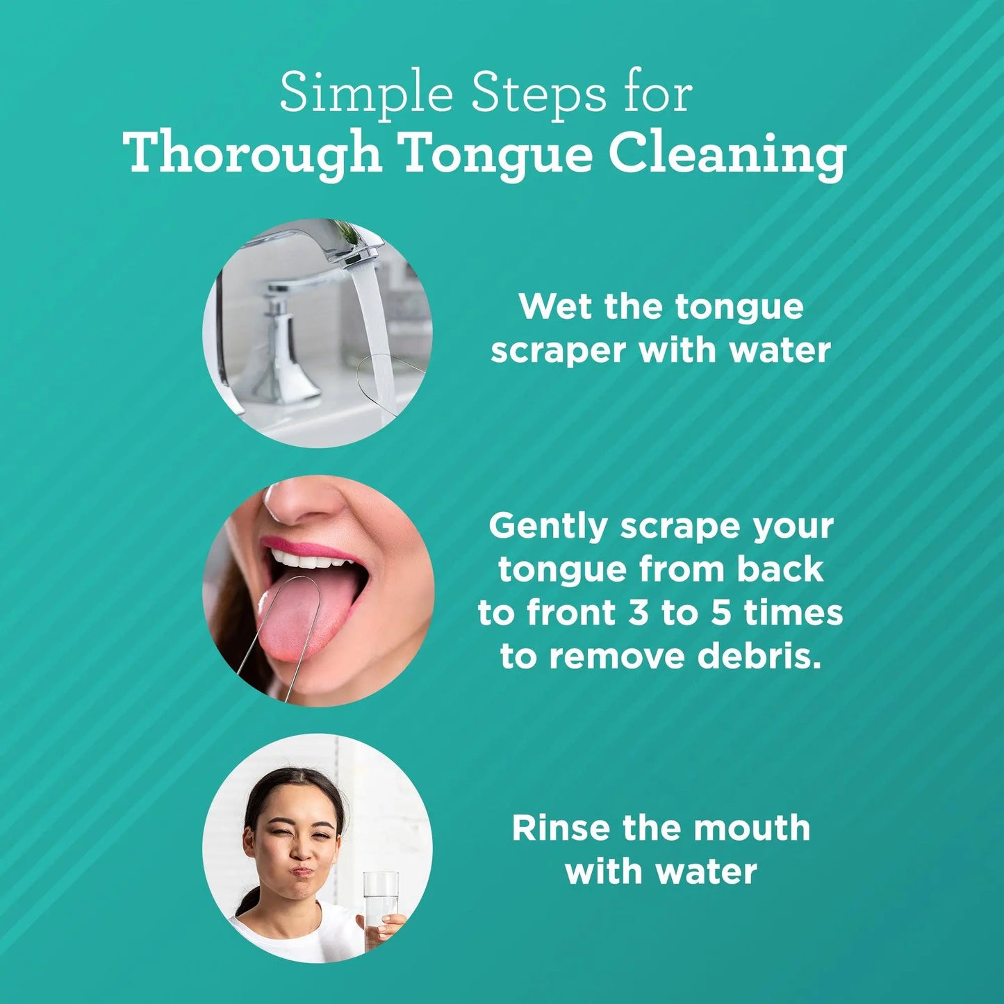 🦷 Tongue Scraper for Fresh Breath | Stainless Steel 2-Pack