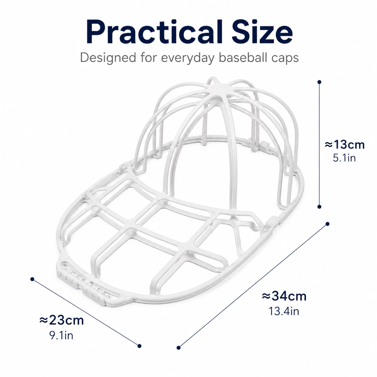 Cap Washer for Baseball Caps – New Model with Anti-Deformation Support Frame and Care Bag