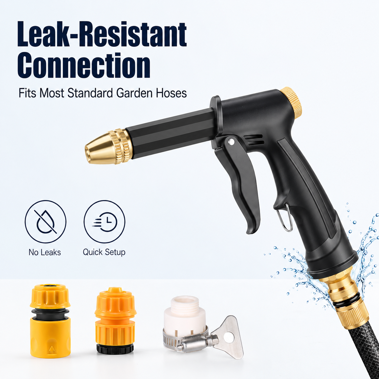 🚿 High-Pressure Hose Spray Gun for Car Wash & Outdoor Cleaning