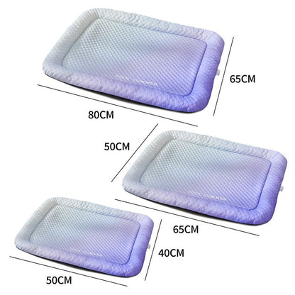 ❄️ Ice Silk Pet Cooling Mat – Breathable Summer Cooling Bed for Dogs & Cats