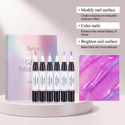 💅 3-in-1 Gel Polish Pen – ✨ Base + Color + Top Coat All-in-One – Easy Apply, UV/LED Cured, Nourishing Formula with Castor Oil & Vitamin E