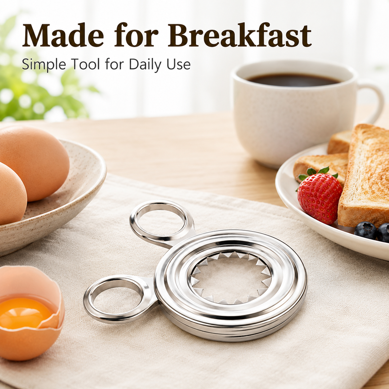 Stainless Steel Egg Cracker, Egg Shell Opener, Handheld Egg Cracker, Egg Opener, Household Egg Peeler