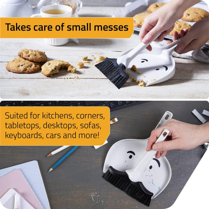 🔥 Portable Mini Dustpan and Brush Set  50% Off –Mini Dustpan and Broom Set