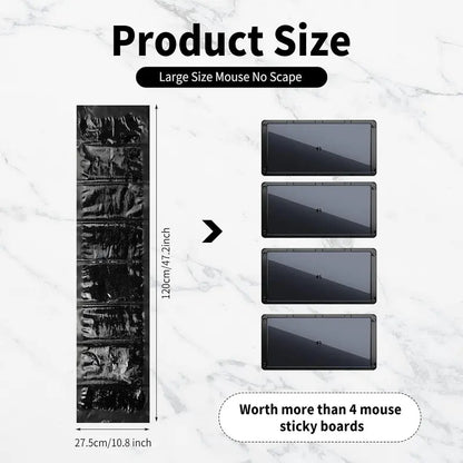 Super Sticky Mouse Repellent Film (120x27.5cm) - Long Lasting Adhesive Rat Trap Board for Indoor Kitchen Corner
