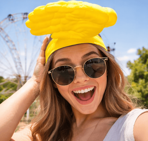 HAND SHADE HAT-The Funniest Way to Block the Sun