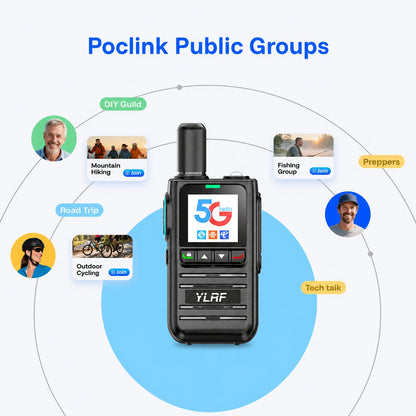 📡 YLRF GD-810S Two-Way Radio – 🔊 Clear Audio & Long Battery Life – Stable Signal for Road Trips, Camping, Hotels & Fleet Management