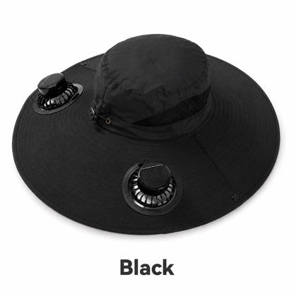 🌞 Solar-Powered Cooling Hat | Stay Cool Outdoors, No Batteries Needed
