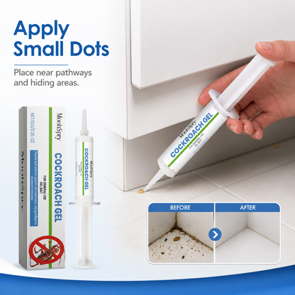🏷️ 50% OFF TODAY 🚫🪳 Max Force Roach Killer Gel Bait • Professional Nest Elimination Syringe