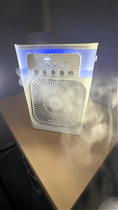 Four In One Portable Desktop Cooling Fan With Ice Mist