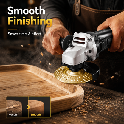 🔥 Wood Shaping Disc for Angle Grinder – Fast-Cut Carbon Steel Carving Wheel