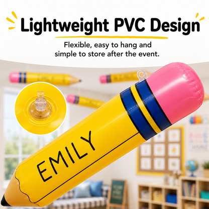 📢 55% OFF ENDS TODAY 💥 ✏️ 12Pcs Giant Inflatable Pencils (27"/44") | Back to School Decor 🎈