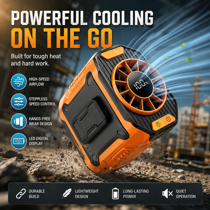 🔥 Turbo Waist Fan💨 Powerful airflow blows directly under your shirt