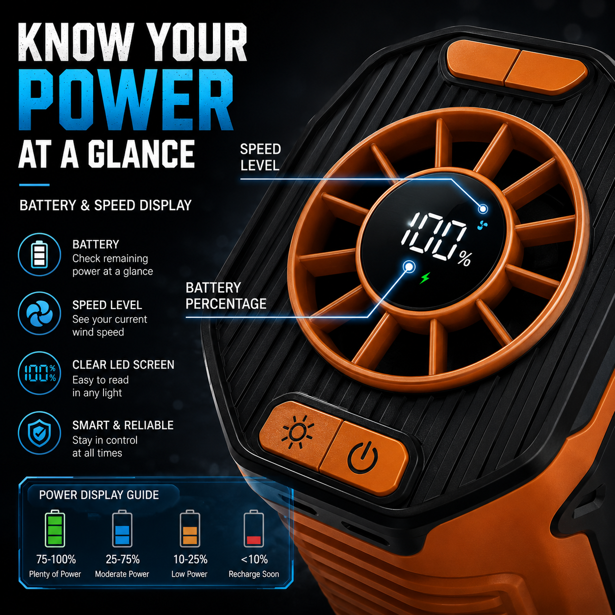 🔥 Turbo Waist Fan💨 Powerful airflow blows directly under your shirt