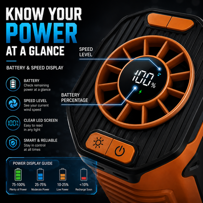 🔥 Turbo Waist Fan💨 Powerful airflow blows directly under your shirt