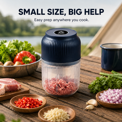 🥗⚡ Mini Electric Food Chopper – Fast 4-Blade Kitchen Grinder