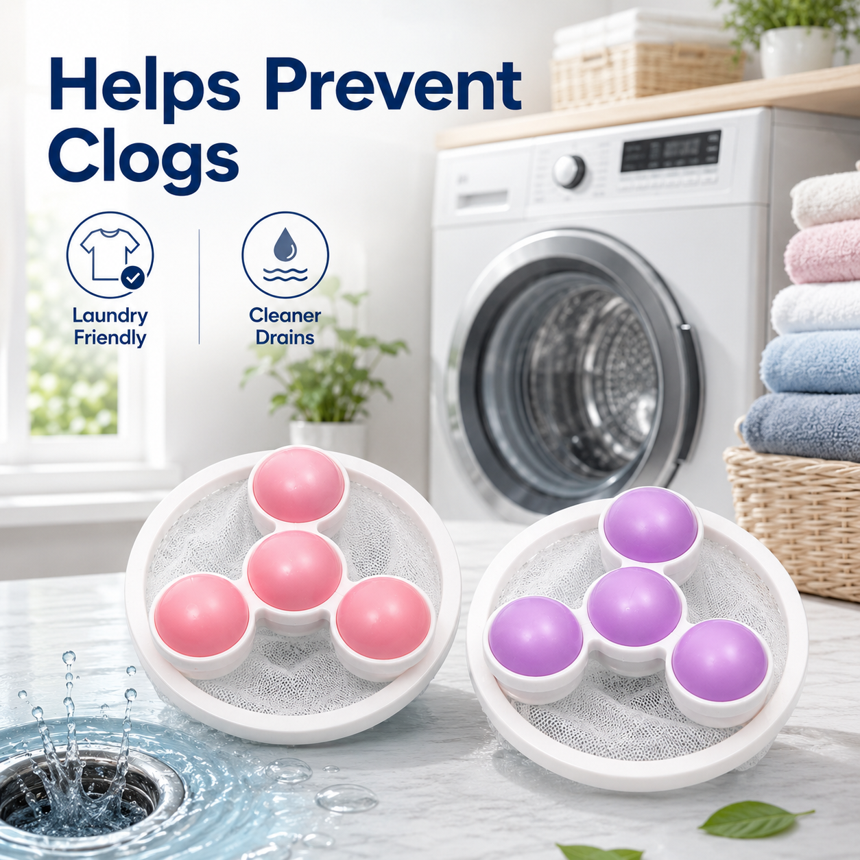 🐾FLASH SALE🧼 Floating Hair Catcher for Laundry & Bathroom