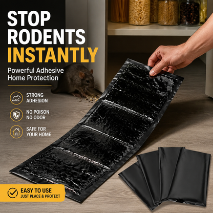 Super Sticky Mouse Repellent Film (120x27.5cm) - Long Lasting Adhesive Rat Trap Board for Indoor Kitchen Corner