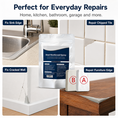 💥SAVE 50% NOW🛠️ Epoxy Repair Putty – ⚡ Sets in 5 Minutes, Cures Like Steel – Fix Furniture, Pipes, Ceramics & More – 4000 PSI Strength