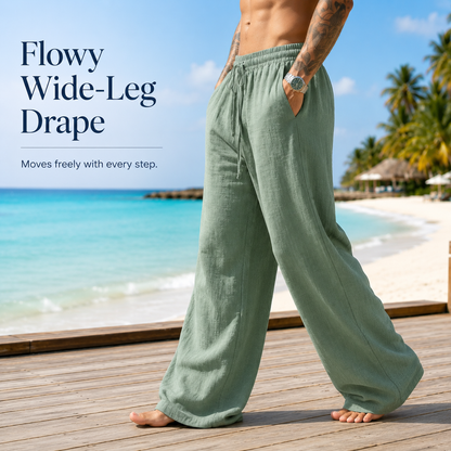 ☀️ Beat The Heat 50% OFF – 👖 Cool & Breathable Summer Pants – Non-Sheer, Relaxed Straight Leg