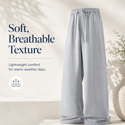 ☀️ Beat The Heat 50% OFF – 👖 Cool & Breathable Summer Pants – Non-Sheer, Relaxed Straight Leg