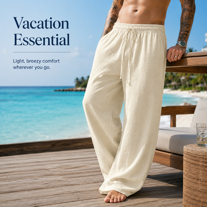 ☀️ Beat The Heat 50% OFF – 👖 Cool & Breathable Summer Pants – Non-Sheer, Relaxed Straight Leg