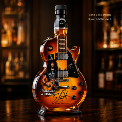 🎸 Electric Guitar Whiskey Bottle – 🥃 Rock-Inspired Collectible Display – Home Bar Decor & Gift for Music Fans