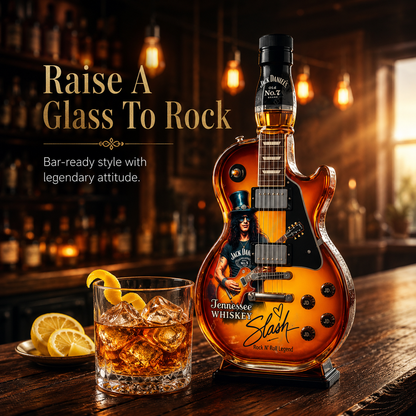 🎸 Electric Guitar Whiskey Bottle – 🥃 Rock-Inspired Collectible Display – Home Bar Decor & Gift for Music Fans