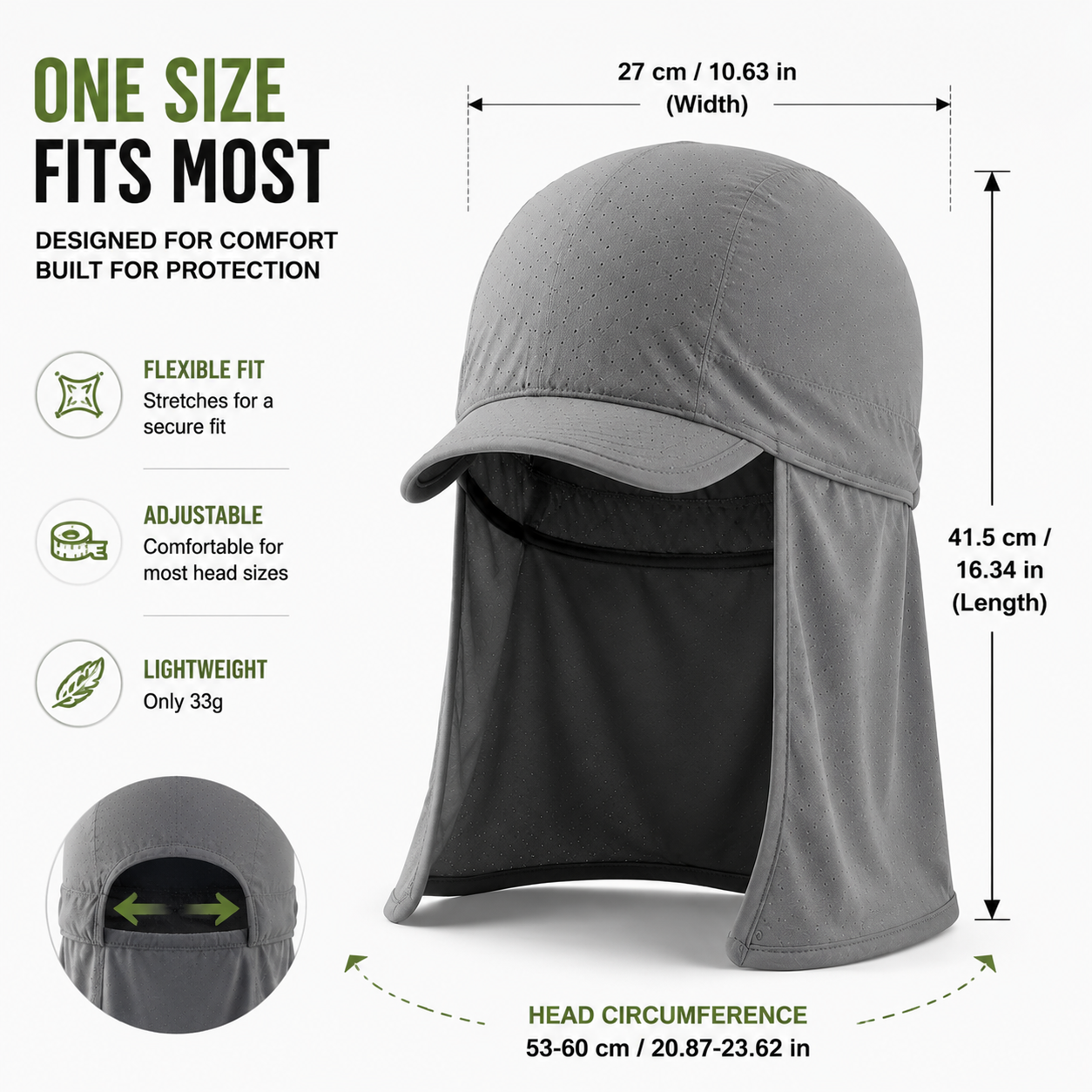 ☀️🔥3-pack Cooling Skull Cap Elastic Hard Hat