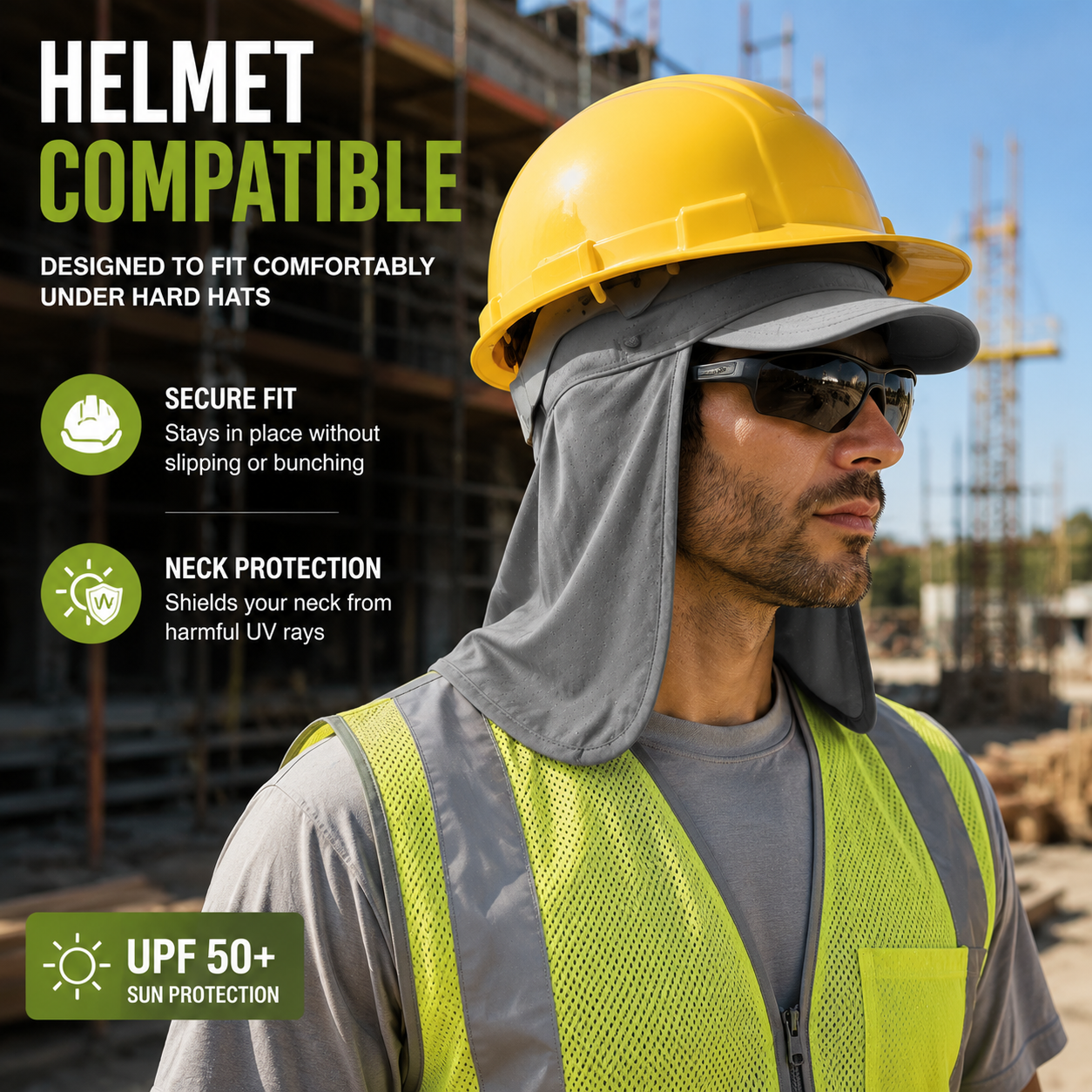 ☀️🔥3-pack Cooling Skull Cap Elastic Hard Hat