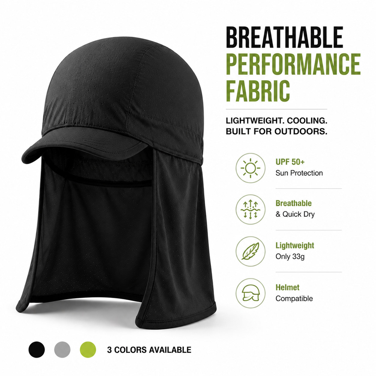 ☀️🔥3-pack Cooling Skull Cap Elastic Hard Hat