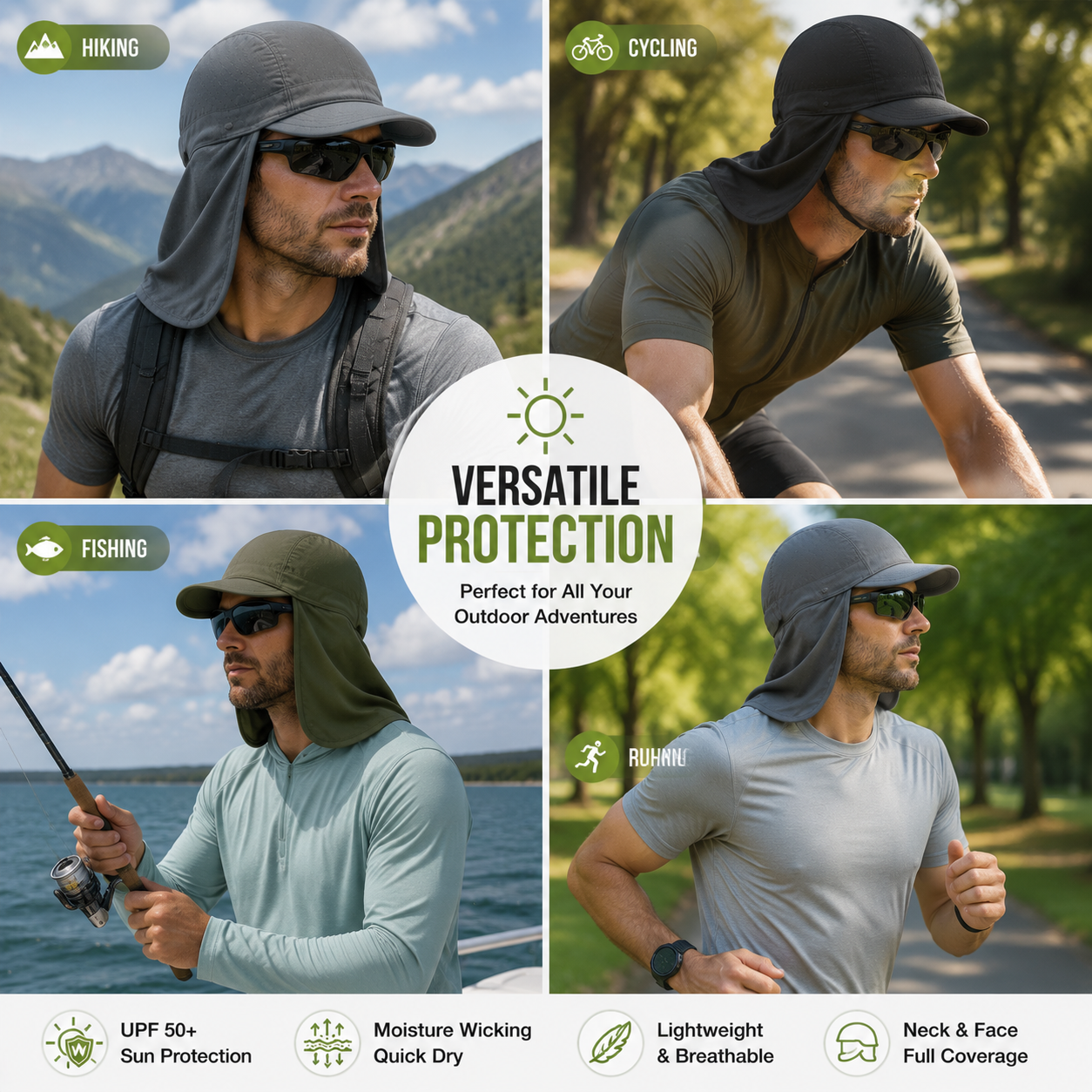 ☀️🔥3-pack Cooling Skull Cap Elastic Hard Hat